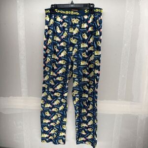 Spongebob Squarepants Nickelodeon Sleep Pants Size XL Vintage Y2K 2003